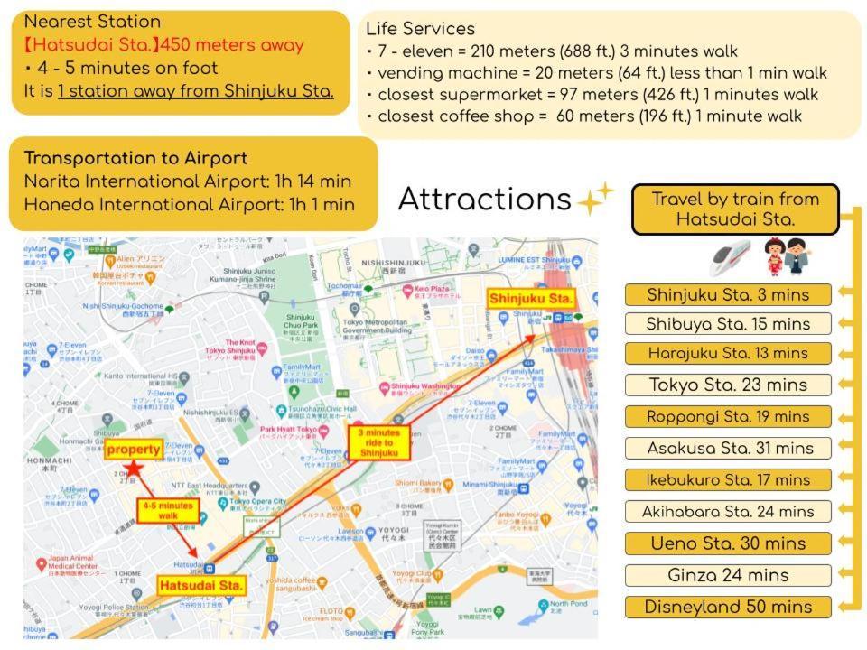 Shinjuku 1 Sta.・98㎡・4br Entire Upscale Area Ferienhaus Präfektur Tokio