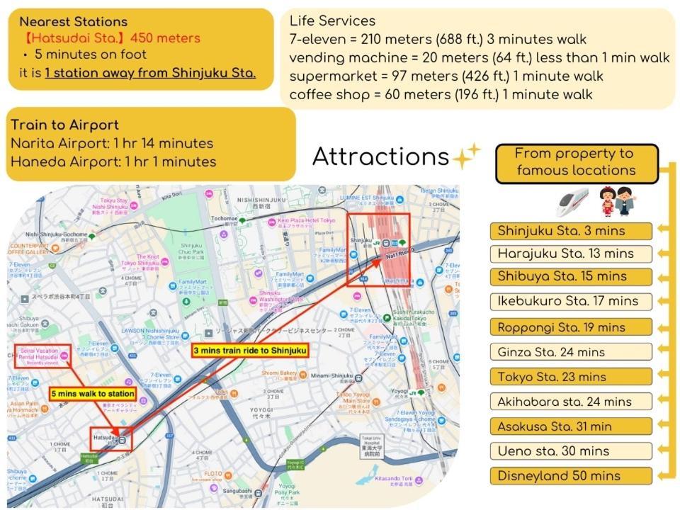 Shinjuku 1 Sta.・98㎡・4br Entire Upscale Area Ferienhaus *